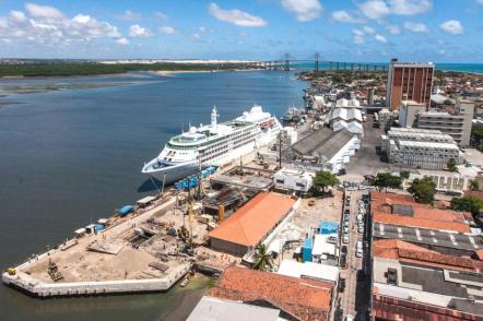 Vista aérea do Porto de Natal - Foto: Portal da Copa-me (Licença-cc-by-sa-3.0)