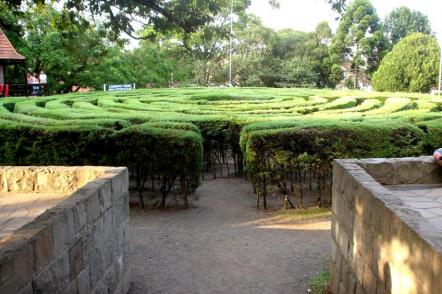 Labirinto verde na Praça das Flores - Foto: Samuel Selba Chdries (Licença-cc-by-sa-3.0)