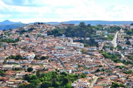 Vista panoramica de Diamantina - Foto: Leandro Neumann Ciuffo (Licença-cc-by-sa-2.0)