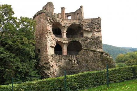 Castelo de Heidelberg, Torre Volada -  Foto: Jon Agera (Licença-cc-by-sa-3.0)
