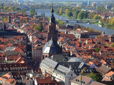 Vista aérea de Heidelberg- Foto: Reinhard Wolf (Licença-cc-by-sa-3.0)