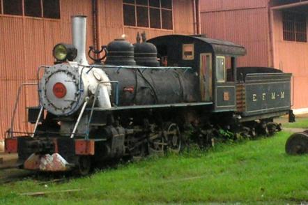 Locomotiva da lendaria estrada de ferro Madeira-Mamoré - Foto: Freyah (Licença-gfdl)