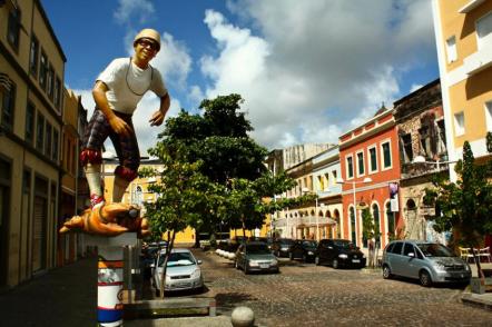 Escultura de Chico Science na Rua da Moeda - Foto: Hugo Acioly