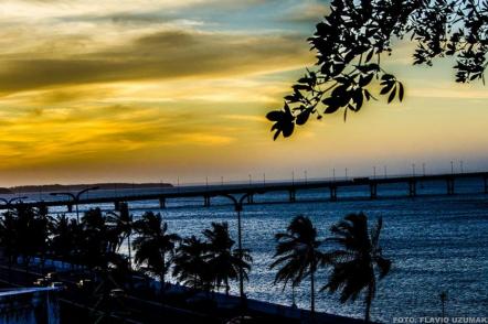 Crepúsculo da Ponte do  São Francisco - Foto: Flavio Uzumaki (Licença-cc-by-sa-3.0)